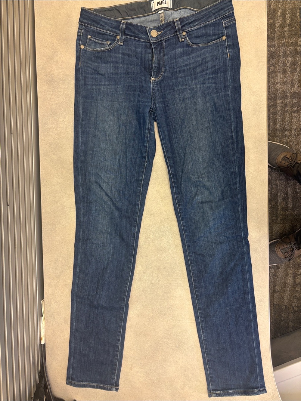 PAIGE Indigo Blue skyline Skinny Jeans